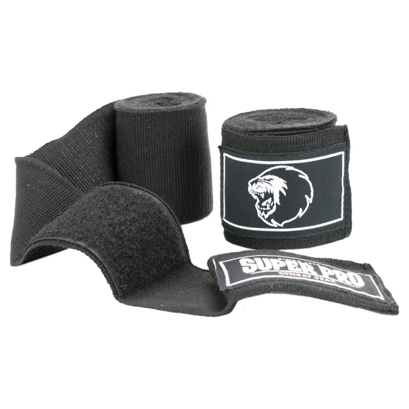 Super Pro Combat Gear Semi-Elastische Bandages - Zwart