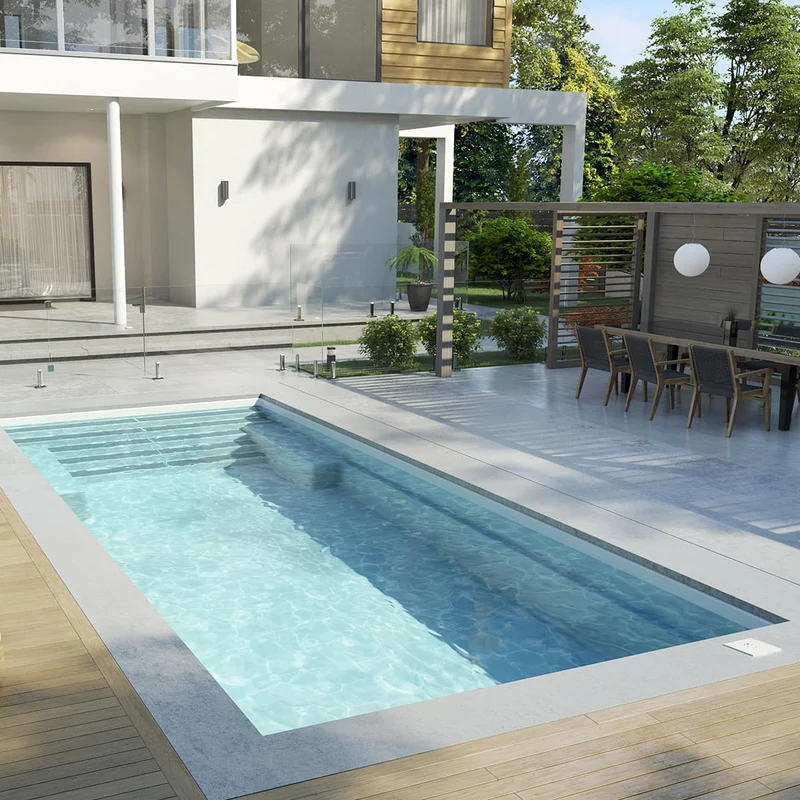 Piscine en fibre de verre - 12 x 28 pi