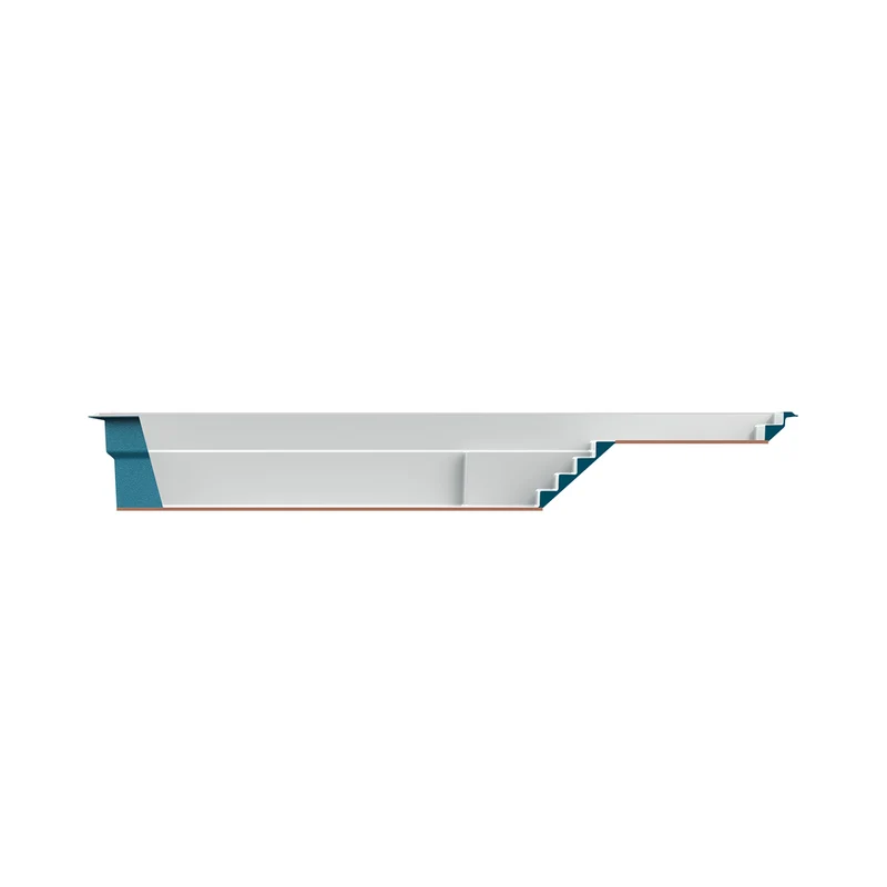 Piscine en fibre de verre avec terrasse - 12 x 37 pi