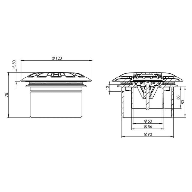 Astralpool - Boquilla de fondo para piscina con liner