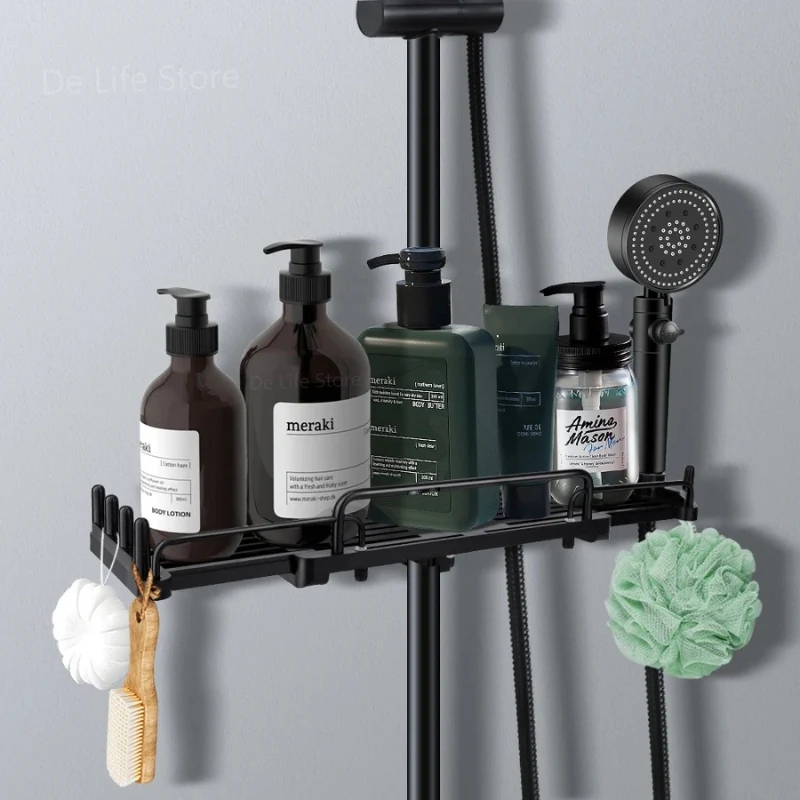 BathMate – Badeværelseshylde med Indbyggede Kroge til Ophængning af Genstande