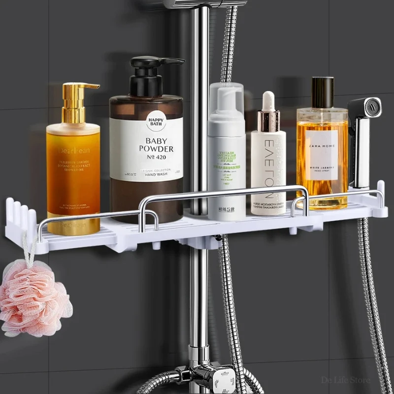 BathMate – Badeværelseshylde med Indbyggede Kroge til Ophængning af Genstande
