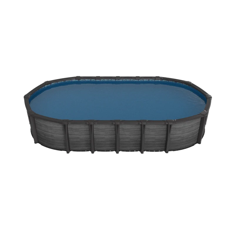 Piscine hors terre Pine Concrete - Ovale