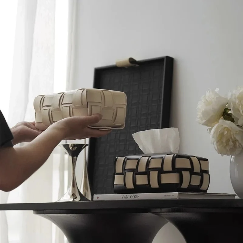 TissueMate – Tissue Holder med Ternet og Rektangulært Design