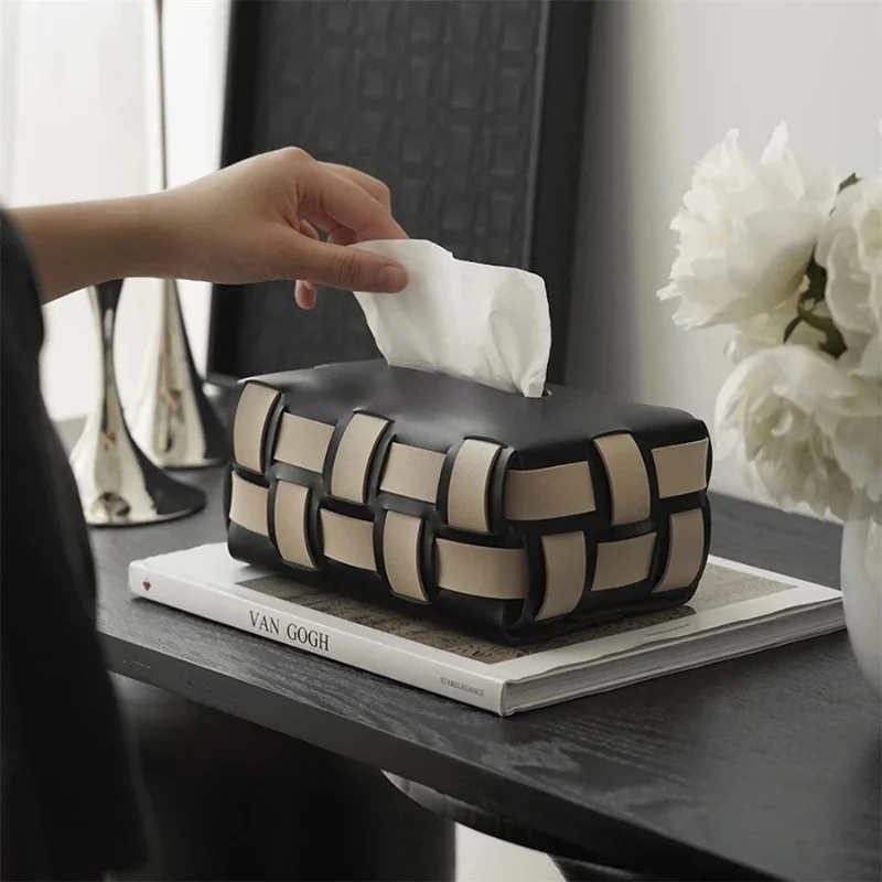 TissueMate – Tissue Holder med Ternet og Rektangulært Design