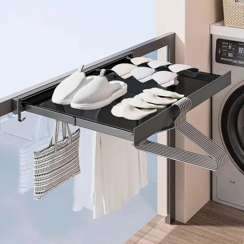 RackMate – Reol med Vægmonteret og Foldbart Design
