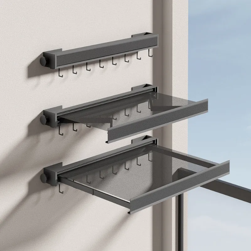 RackMate – Reol med Vægmonteret og Foldbart Design