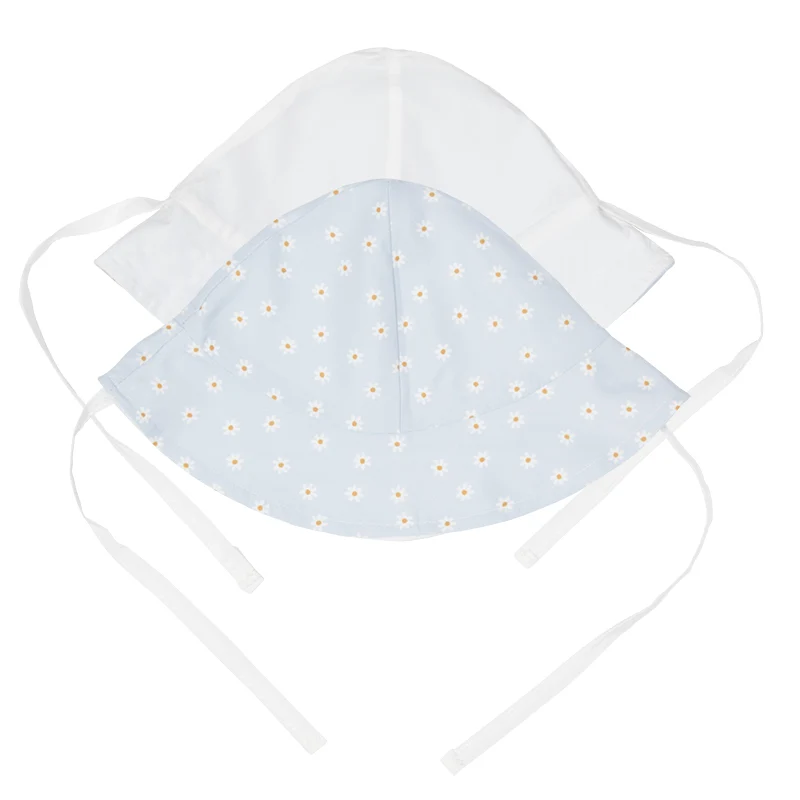 Little Dutch Wendbarer Sonnenhut Daisies Blue Größe 2 – UV 50+