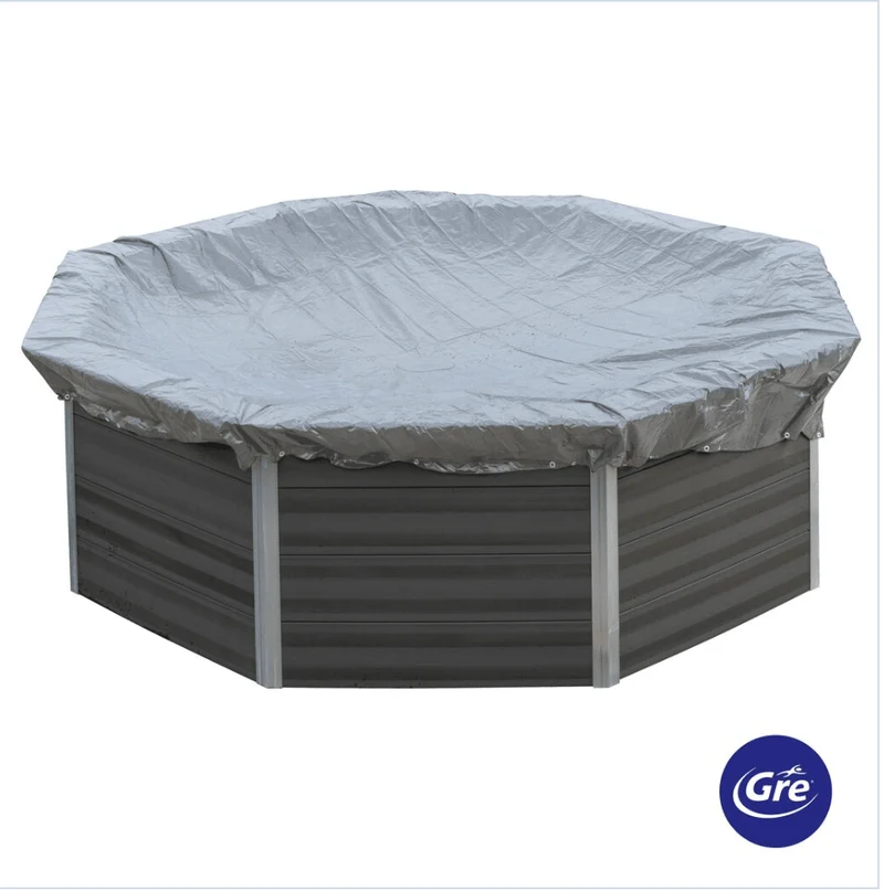 GRE Winterafdekking Rond – Zeil Ø460 cm, voor Composite Zwembaden Ø410 cm (580 g/m²)