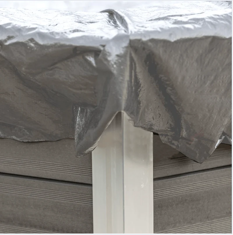 GRE Winterafdekking Rond – Zeil Ø460 cm, voor Composite Zwembaden Ø410 cm (580 g/m²)