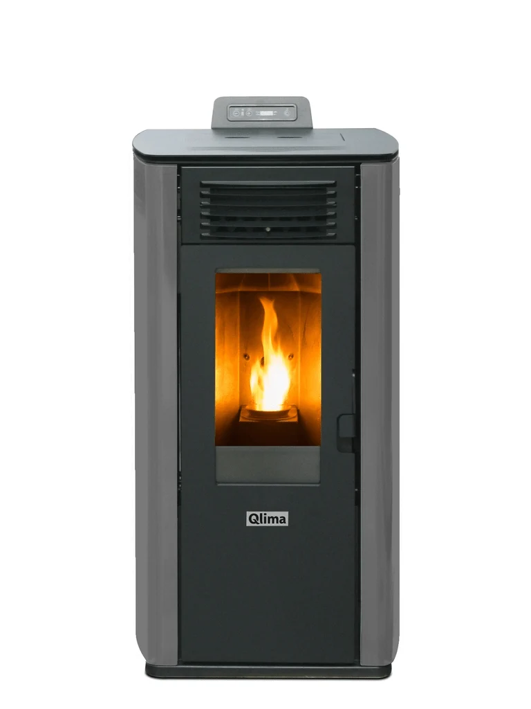 Qlima Pelletkachel Fiorina 90 S-Line – 9 kW, Grijs