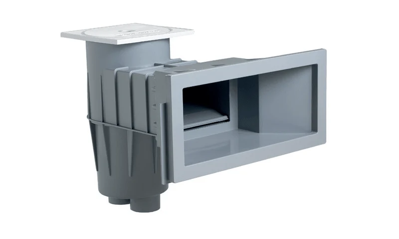 Hayward skimmer brede mond voor folie/liner - Lichtgrijs