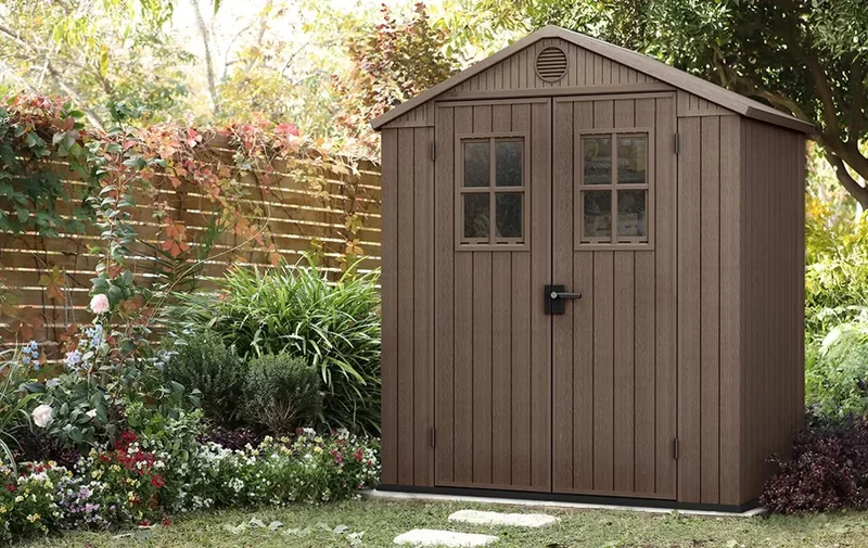 Keter - Caseta de exterior Darwin 6x4 marrón