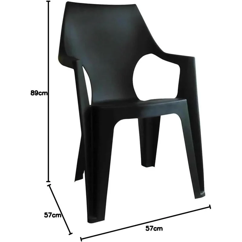 Keter - Silla de exterior Dante High Back grafito