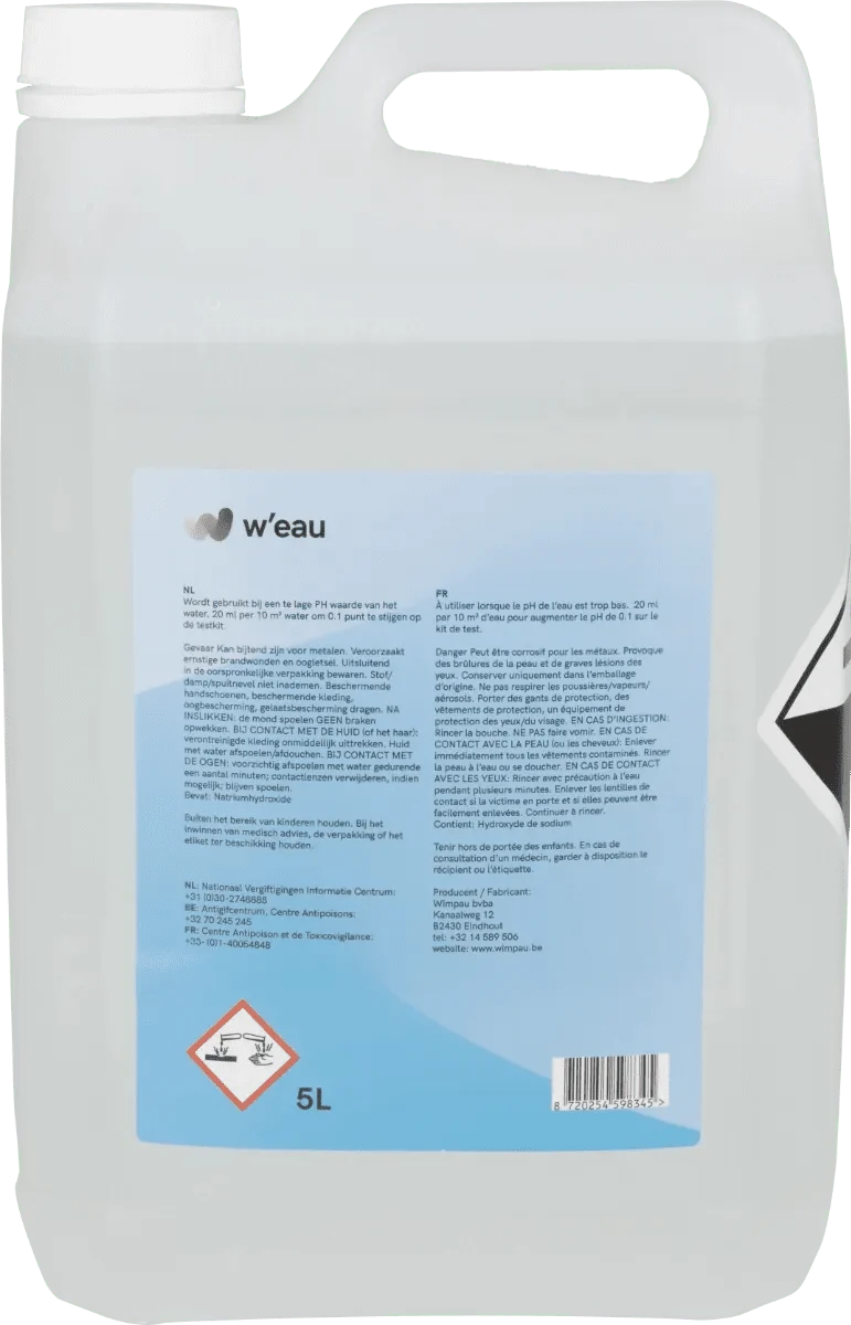 W'eau vloeibare pH plus - 5 liter