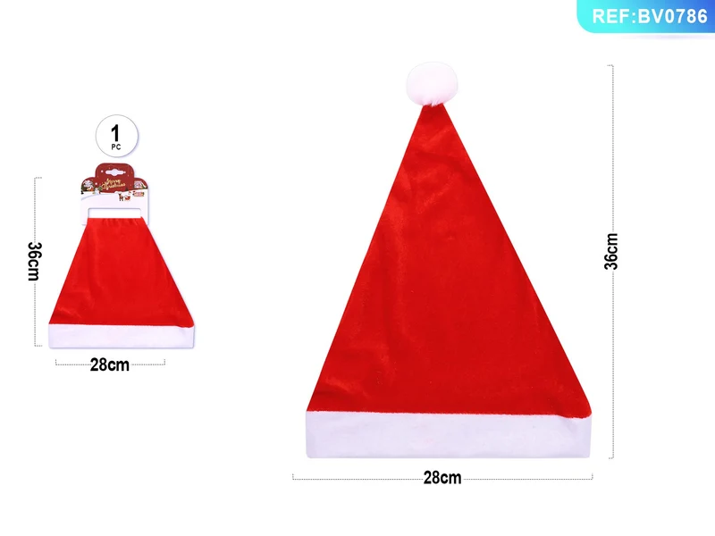Cappello Babbo Natale 28 x 36 cm PartyGo