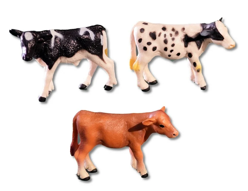 Mucca PVC Modelli Assortiti 8x6 cm