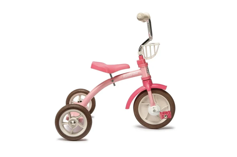 Tricycle Italtrike Classic Line Pour Enfants 2 à 5 Ans Châssis Métal Guidon Chromé Roues Durables