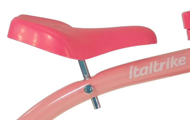 Tricycle Italtrike Classic Line Pour Enfants 2 à 5 Ans Châssis Métal Guidon Chromé Roues Durables