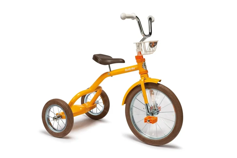 Tricycle Enfant Italtrike Road Work Orange Conduite Sécurisée Avec Selle Réglable Pour Enfants 3 À 5 Ans
