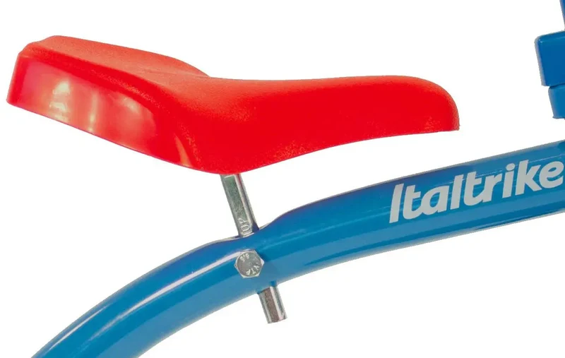 Tricycle Super Lucy Colorama Bleu Italtrike Pour Enfants 2 À 5 Ans Métal Robuste Guidon Chromé Roues En Gomme