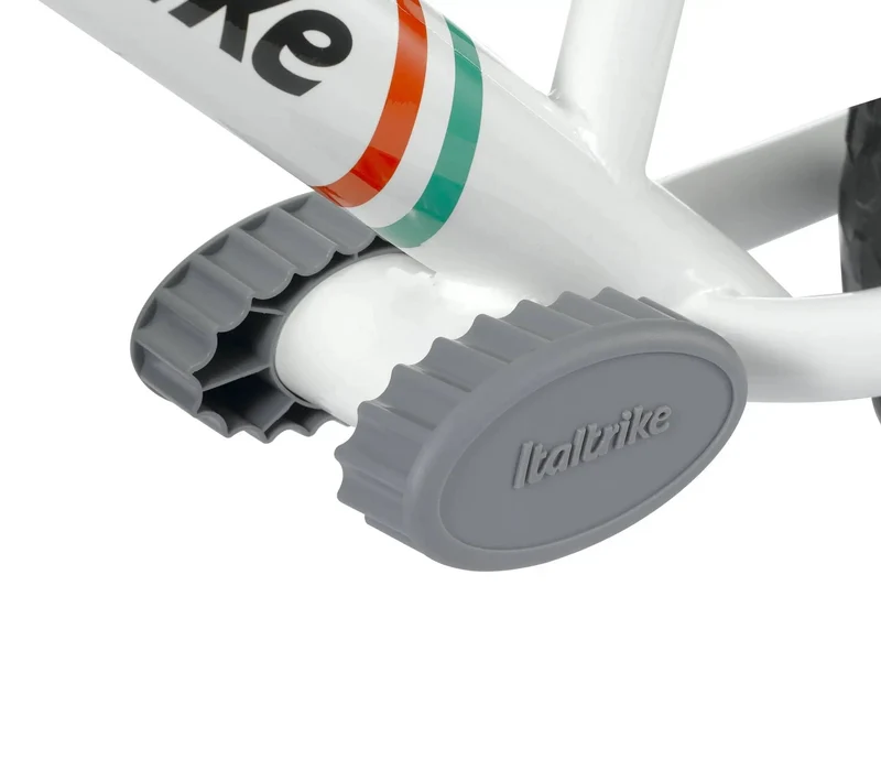 Italtrike Pista Draisienne Acier 12 EVA Blanche Pour Enfants 2 À 5 Ans Confort Équilibre