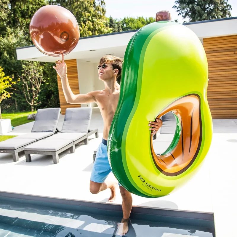 Swim Essentials Opblaas Avocado + Strandbal