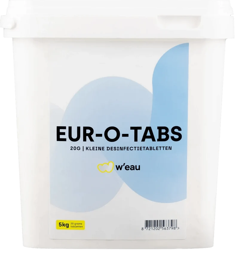 W'eau kleine chloortabletten 20 grams - 5 kg
