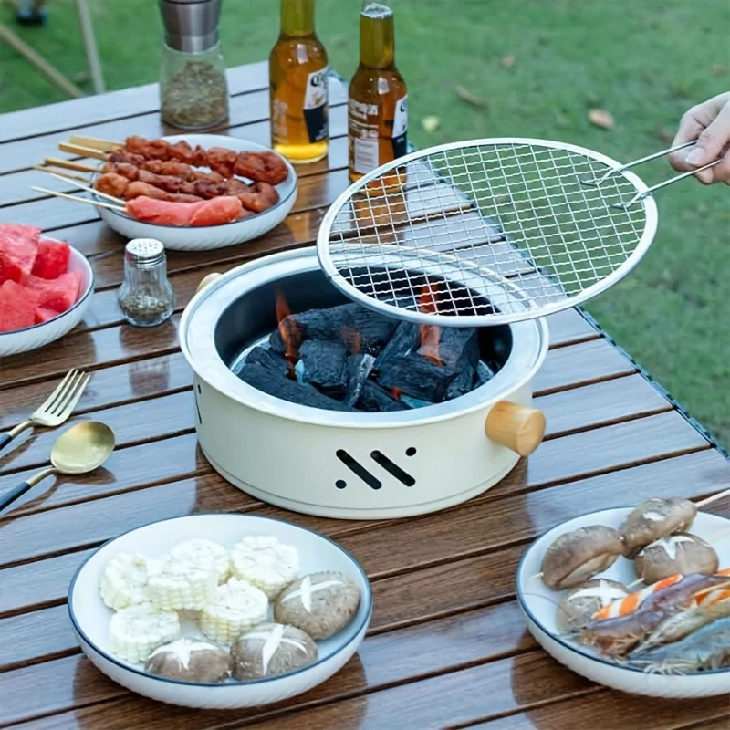 GrillMate - Barbecuegrill med Håndtag og Bærbart Design
