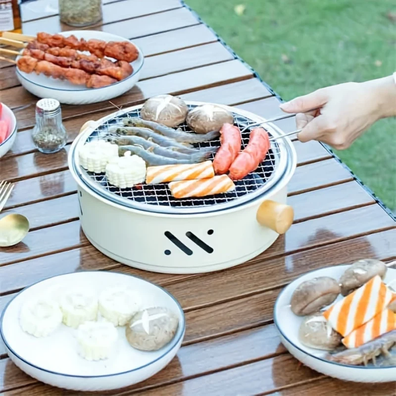 GrillMate - Barbecuegrill med Håndtag og Bærbart Design