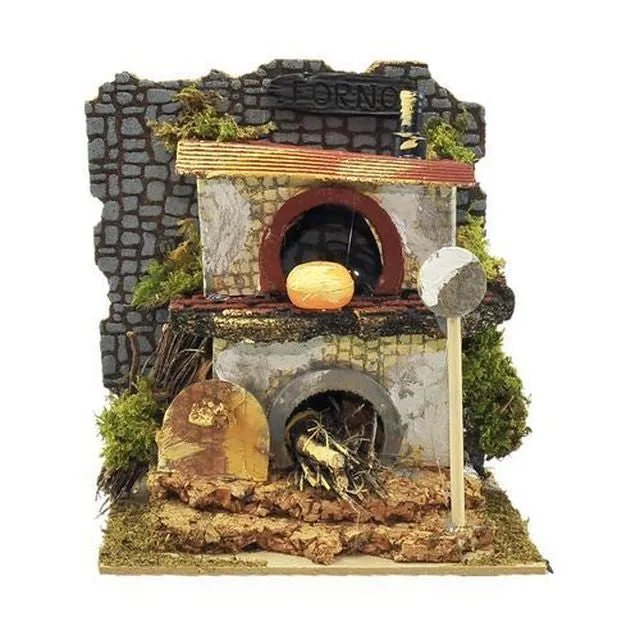 Forno con Lampada Effetto Fiamma 15x10x17,5 cm