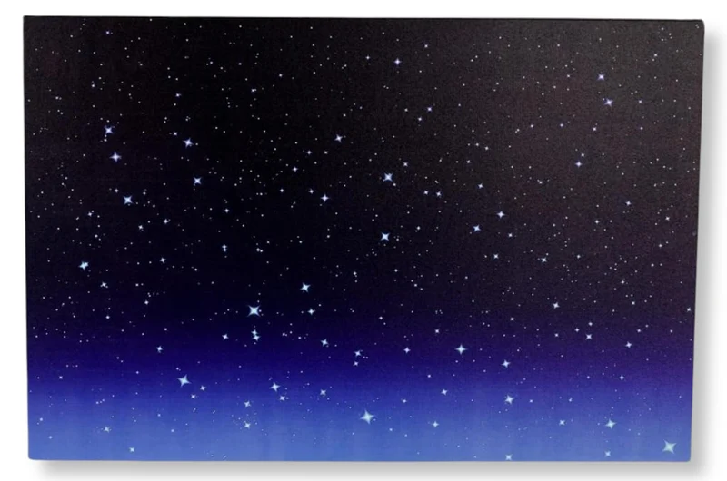 Pannello Decorativo Cielo Luminoso Fibra Ottica LED 60x40 cm
