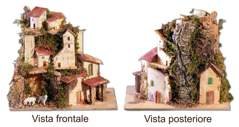 Paesaggio 360 con luci 20x14x18cm