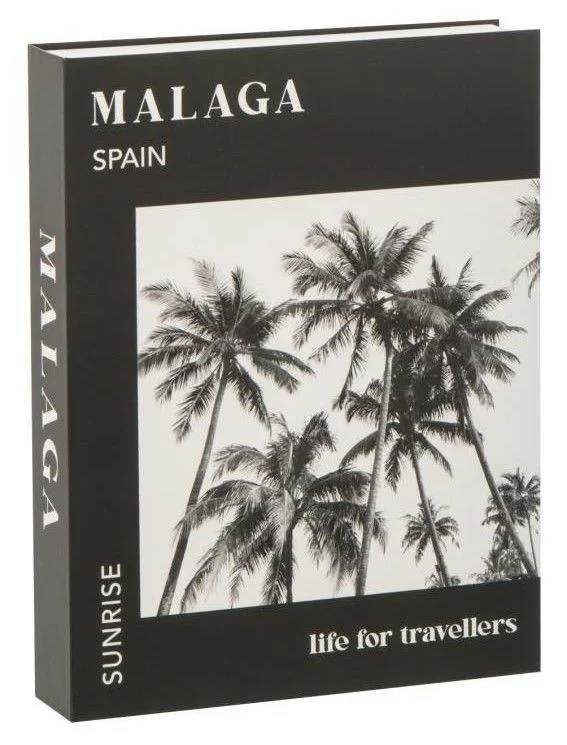 Scatola Contenitore Libro Malaga con Palme