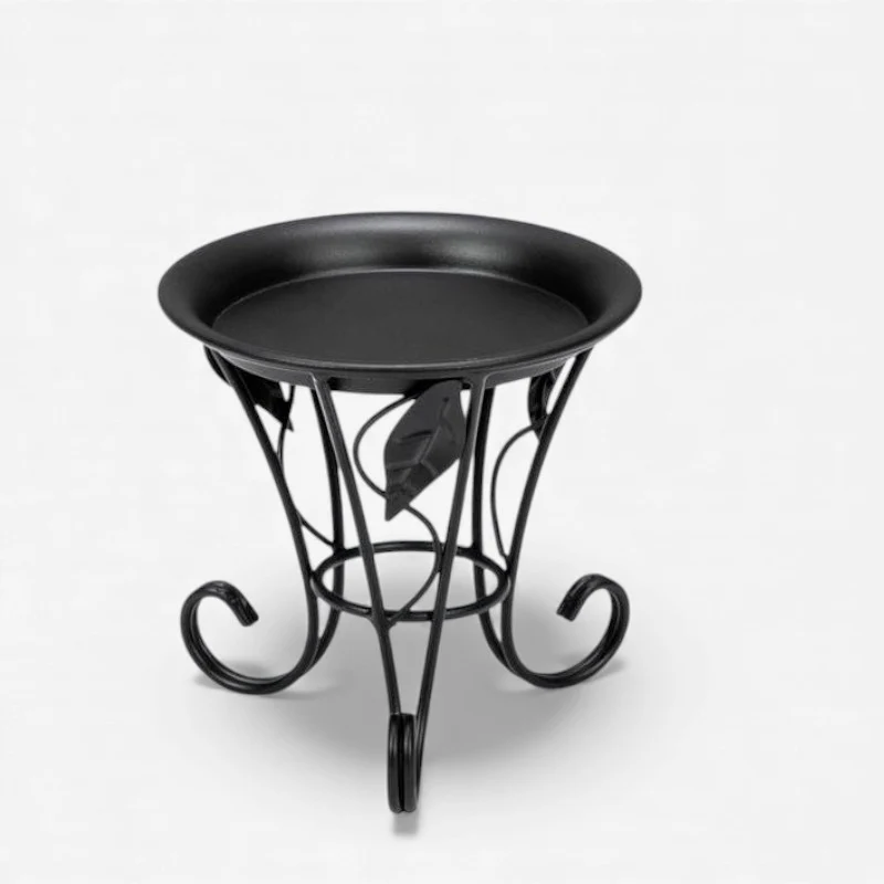 BloomAura - Dekorativ Blomsterpotteholder med Blad formet Standdesign