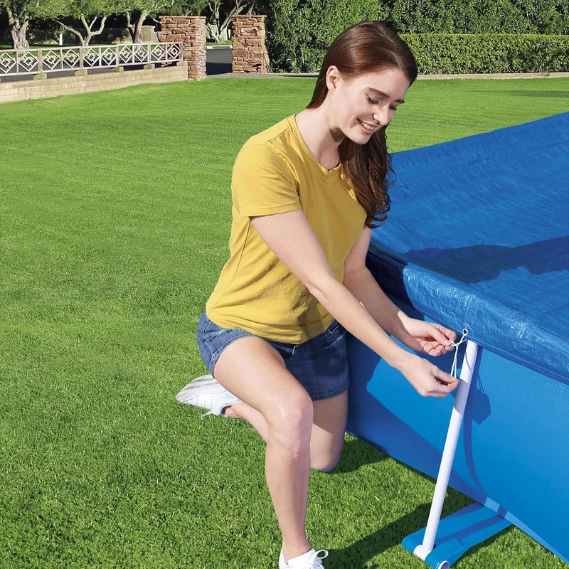 Bestway - Cobertor de verano rectangular para piscina desmontable