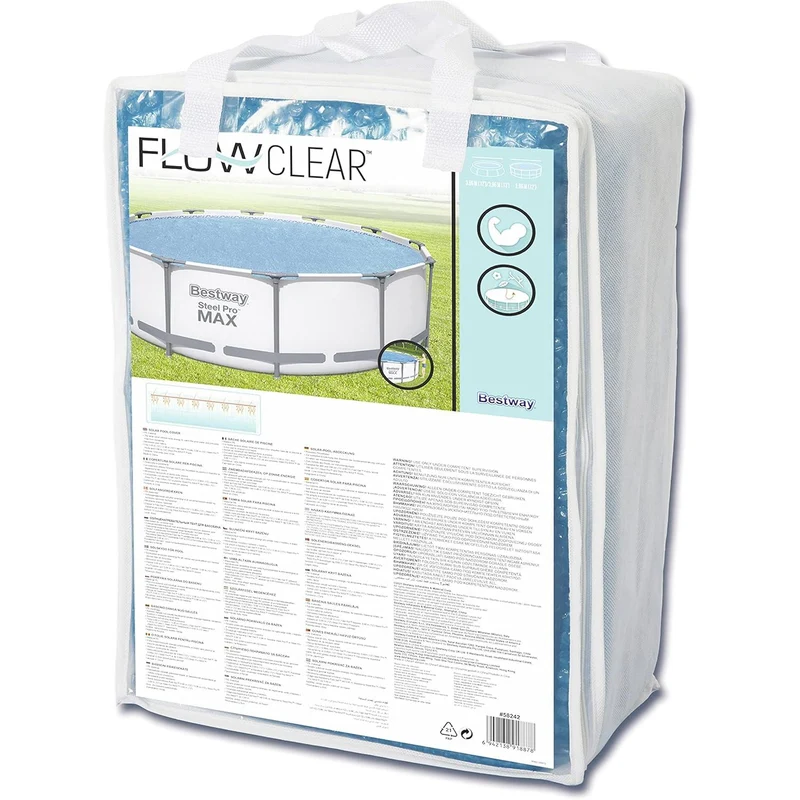Bestway - Cobertor de verano circular para piscina desmontable