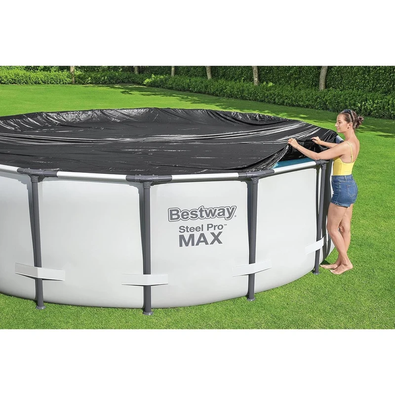 Bestway - Cobertor de invierno circular para piscina desmontable