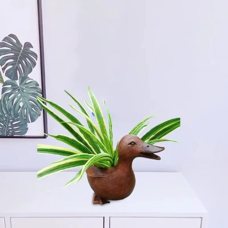 QuackVase - Andeformet Blomsterpotte til Indendørs og Udendørs Brug