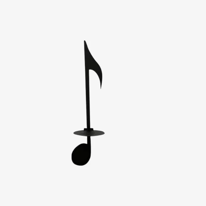 CandleBeat – Dekorativ Væggestage med Musiknote Design til Hjemmet