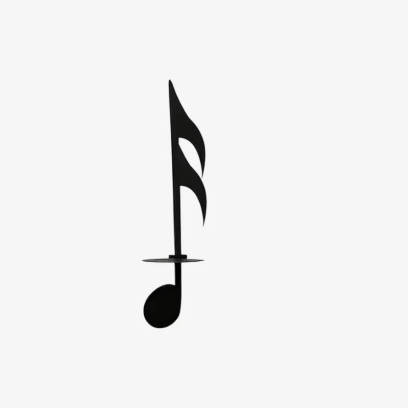 CandleBeat – Dekorativ Væggestage med Musiknote Design til Hjemmet
