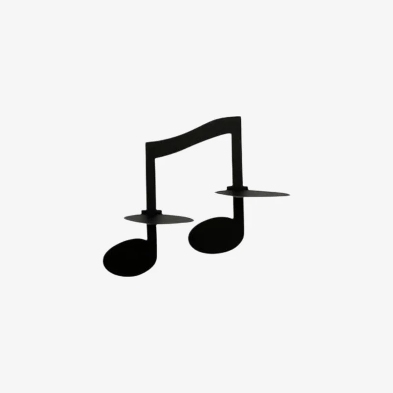 CandleBeat – Dekorativ Væggestage med Musiknote Design til Hjemmet