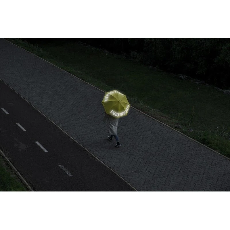 OMBRELLO "FUCKING RAIN" GIALLO FLUO
