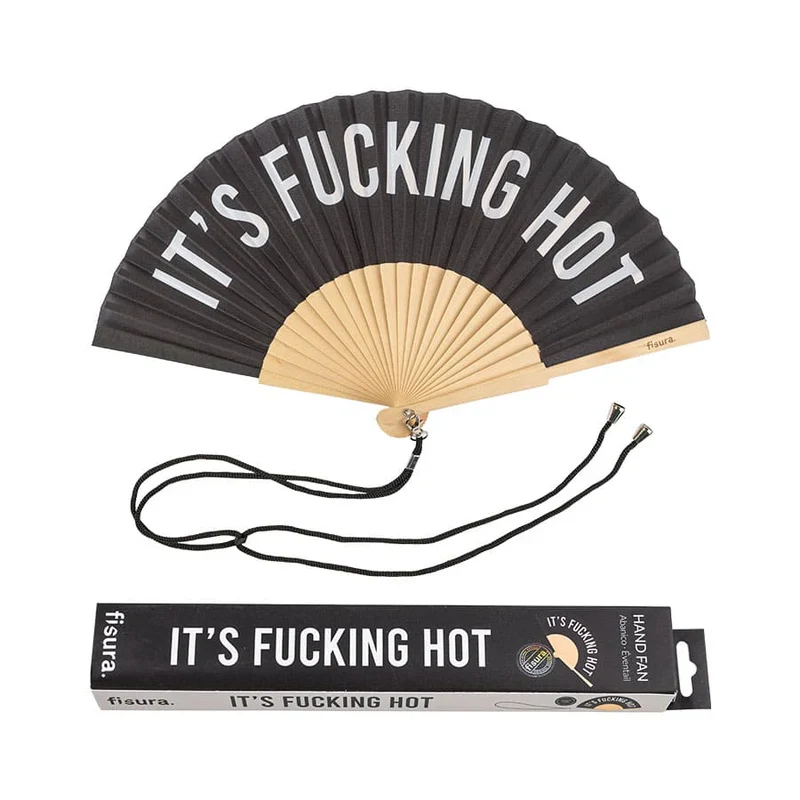 VENTAGLIO "FUCKING HOT" NERO