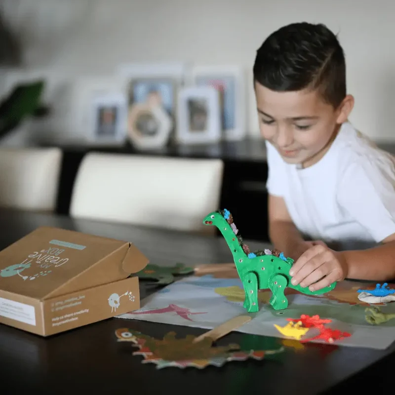 Mini kit créatif sur les dinosaures - My Creative Box