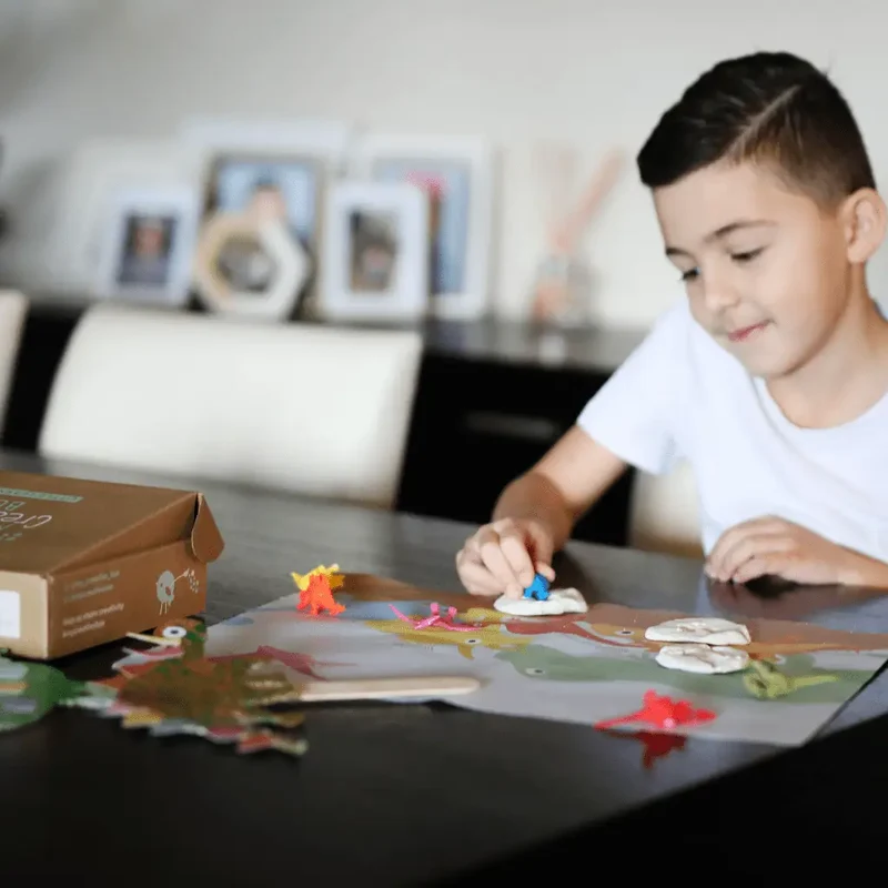 Mini kit créatif sur les dinosaures - My Creative Box