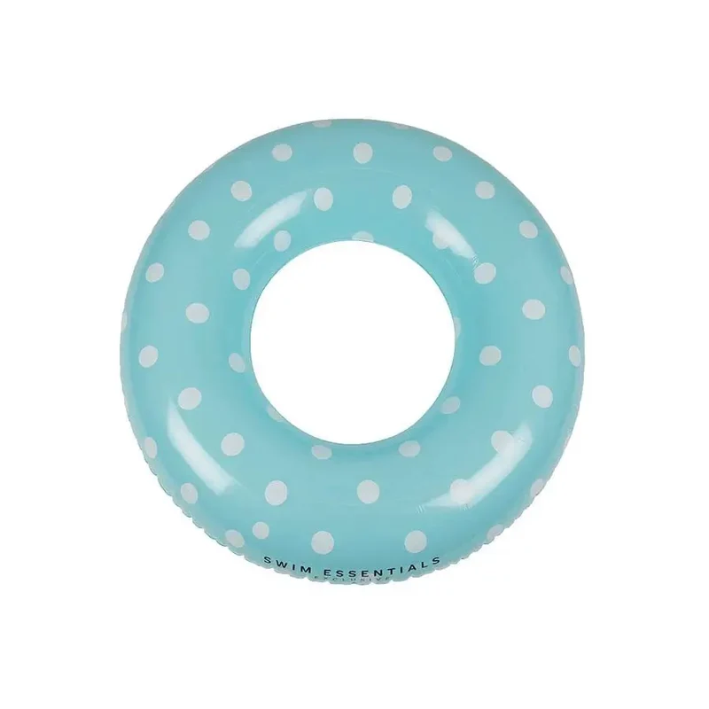 Bouée gonflable - bleue, à pois, 90 cm - Swim Essentials