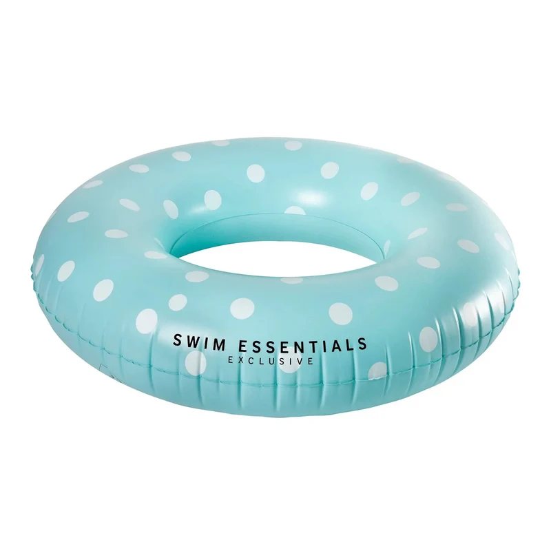 Bouée gonflable - bleue, à pois, 90 cm - Swim Essentials