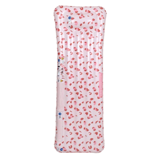 Matelas gonflable imprimé léopard - rose clair, bouée - Swim Essentials