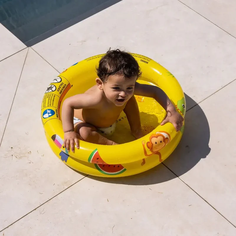 Piscine à imprimé safari - jaune, 60 cm - Swim Essentials